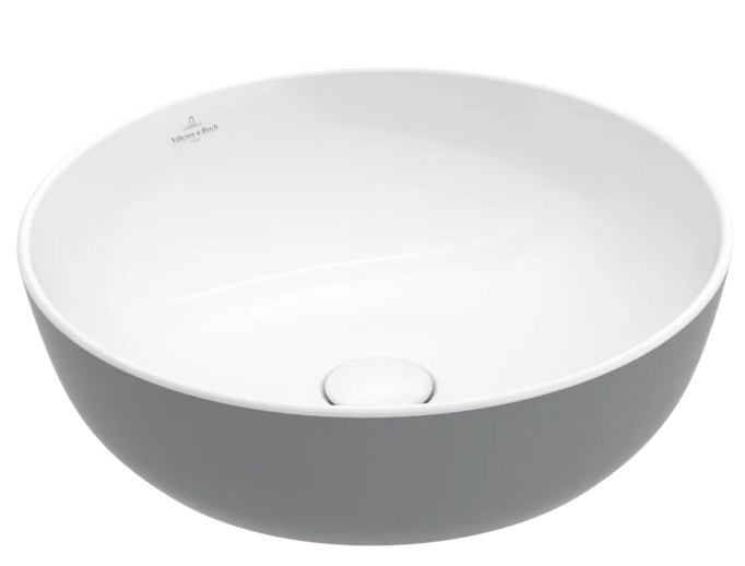 Раковина для ванної кімнати Villeroy & Boch Artis ⌀43 см без переливу TitanCeram french linen 417943BCT7