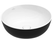 Раковина для ванної кімнати Villeroy & Boch Artis ⌀43 см без переливу TitanCeram coal black (вугільно-чорний) 417943BCT8