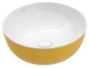 Раковина для ванной Villeroy & Boch Artis ⌀43 см без перелива TitanCeram Indian summer (желтый) 417943BCW9