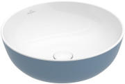 Раковина для ванной Villeroy & Boch Artis ⌀43 см без перелива TitanCeram ocean 417943BCW2