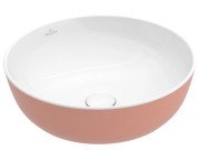 Раковина для ванної кімнати Villeroy & Boch Artis ⌀43 см без переливу TitanCeram powder (пудра) 417943BCT0