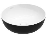 Раковина для ванной Villeroy & Boch Artis ⌀43 см без перелива TitanCeram coal black (угольно-черный) 417943BCT8