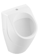 Пісуар підвісний Villeroy & Boch O.Novo 33,5х32 см підведення води зверху CeramicPlus альпійський білий 752300R1