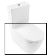 Чаша унитаза-компакта Villeroy & Boch Architectura 37х70 см санитарная керамика CeramicPlus альпийский белый 5691R0R1