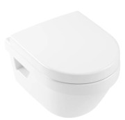 Унитаз подвесной Villeroy & Boch Architectura 35х48 см с крышкой санитарная керамика CeramicPlus альпийский белый 4687HRR1