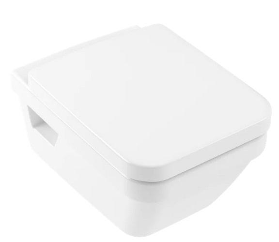 Унитаз подвесной Villeroy & Boch Architectura 37х53 см с крышкой санитарная керамика CeramicPlus альпийский белый 5685HRR1