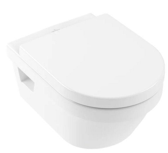 Підвісний унітаз Villeroy & Boch Architectura 37х53 см з кришкою санітарна кераміка альпійський білий 5684H101