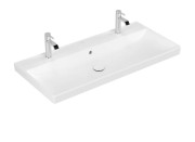 Раковина Villeroy & Boch Avento 100х47 см с переливом санитарная керамика CeramicPlus каменный белый 4156A4RW