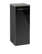 Шафка для ванної Villeroy & Boch Avento 35х40,4 см петлі зліва МДФ з акриловим покриттям скло чорне A89500B3