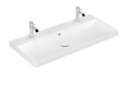 Раковина Villeroy & Boch Avento 100х47 см із переливом санітарна кераміка CeramicPlus кам'яний білий 4156A4RW