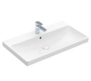 Раковина Villeroy & Boch Avento 80х47 см с переливом санитарная керамика CeramicPlus каменный белый 415680RW