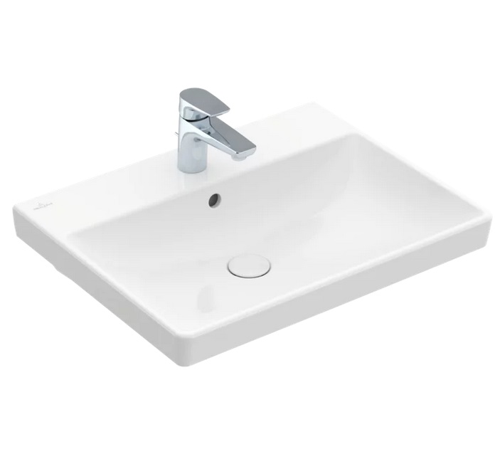 Раковина Villeroy & Boch Avento 60х47 см з переливом санітарна кераміка CeramicPlus білий альпійський 415860R1