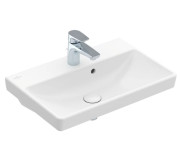 Раковина Villeroy & Boch Avento 55х37 см с переливом санитарная керамика CeramicPlus каменный белый 4A0055RW