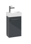 Тумба під раковину Villeroy & Boch Avento 34х23,4 см петлі зліва МДФ з акриловим покриттям скло A87600B1