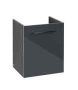 Тумба под раковину Villeroy & Boch Avento 43х38,4 см петли слева МДФ с акриловым покрытием стекло серое A88700B1