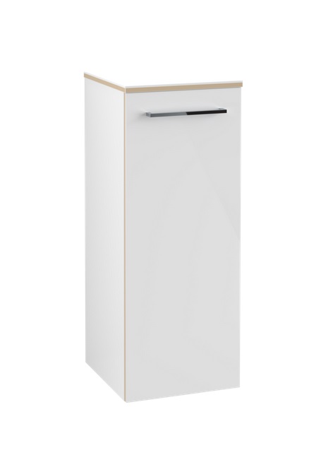 Шкафчик для ванной Villeroy & Boch Avento 35х40,4 см петли справа МДФ с акриловым покрытием стекло белое A89501B4