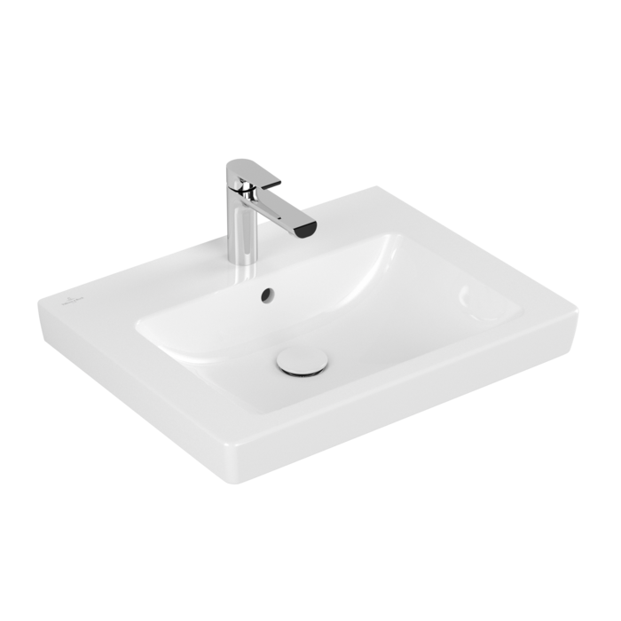 Раковина для ванной Villeroy & Boch Subway 2.0 60х47 см санитарная керамика CeramicPlus альпийский белый 71136GR1