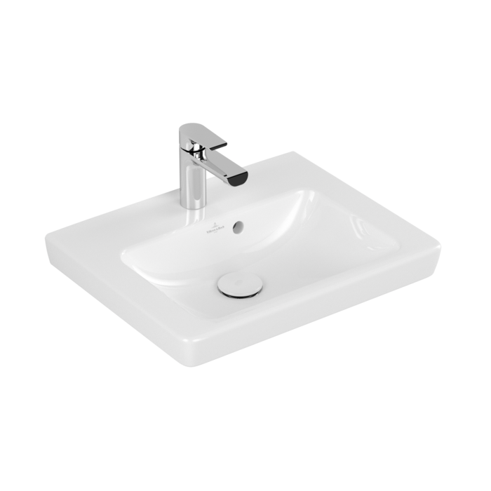 Раковина для ванной Villeroy & Boch Subway 2.0 50х40 см санитарная керамика CeramicPlus альпийский белый 7315F0R1