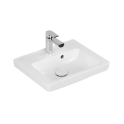 Раковина для ванної кімнати Villeroy & Boch Subway 2.0 45х37 санітарна кераміка CeramicPlus альпійський білий 7315F5R1