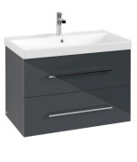 Тумба под раковину Villeroy & Boch Avento 78х48,4 см МДФ с акриловым покрытием стекло серое A89100B1