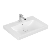 Раковина для ванной Villeroy & Boch Subway 2.0 65х47 см санитарная керамика CeramicPlus альпийский белый 7113FAR1