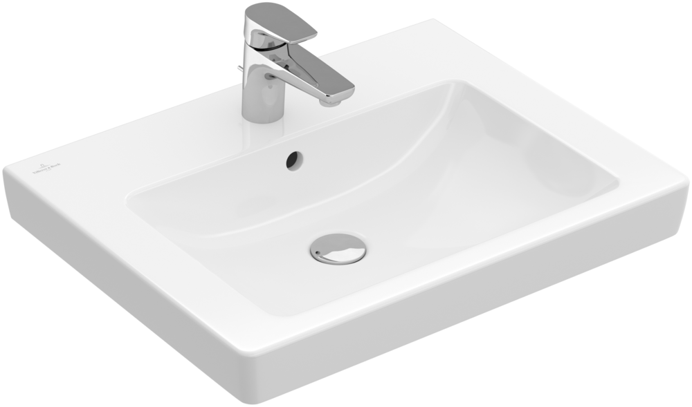 Раковина для ванной Villeroy & Boch Subway 2.0 60х47 см санитарная керамика CeramicPlus альпийский белый 711360R1