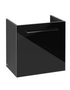 Тумба под раковину Villeroy & Boch Avento 53х38,4 см петли слева МДФ с акриловым покрытием стекло черное A88800B3