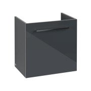 Тумба под раковину Villeroy & Boch Avento 53х38,4 см петли справа МДФ с акриловым покрытием стекло серое A88801B1