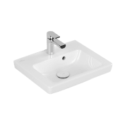 Раковина для ванної кімнати Villeroy & Boch Subway 2.0 45х37 санітарна кераміка CeramicPlus альпійський білий 7315F5R1