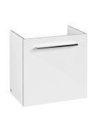 Тумба под раковину Villeroy & Boch Avento 53х38,4 см петли справа МДФ с акриловым покрытием стекло белое A88801B4