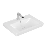 Раковина для ванної кімнати Villeroy & Boch Subway 2.0 65х47 санітарна кераміка CeramicPlus альпійський білий 7113FAR1