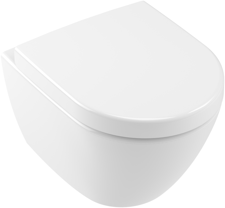 Унитаз подвесной Villeroy & Boch Subway 2.0 35,5х48 см санитарная керамика CeramicPlus альпийский белый 5606R0R1