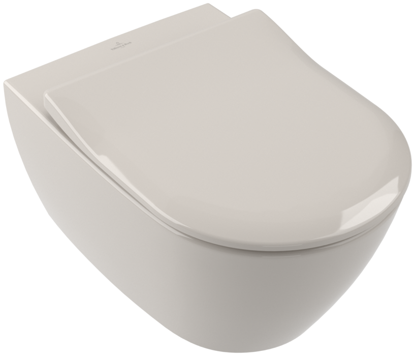 Унитаз подвесной Villeroy & Boch Subway 2.0 37х56 см санитарная керамика CeramicPlus пергамон 5614R0R3