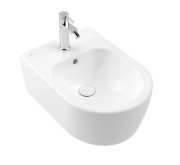Биде подвесное Villeroy & Boch Avento 37х53 см санитарная керамика CeramicPlus каменный белый 540500RW