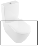 Чаша унитаза-компакта Villeroy & Boch Subway 2.0 37х70 см санитарная керамика альпийский белый 5617R001