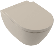 Унитаз подвесной Villeroy & Boch Subway 2.0 37х56 см санитарная керамика CeramicPlus миндальный 5614R0AM