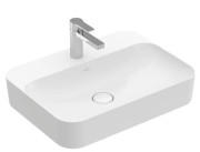 Раковина Villeroy & Boch Finion 60х44,5 см без перелива TitanCeram CeramicPlus каменный белый 414261RW