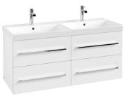 Тумба под раковину Villeroy & Boch Avento 118х48,4 см МДФ с акриловым покрытием стекло белое A89300B4