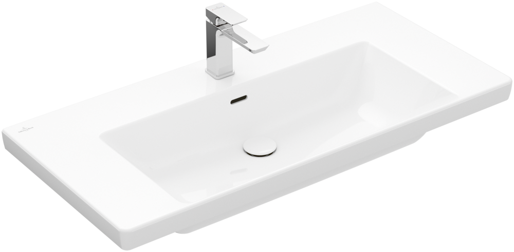 Раковина Villeroy & Boch Subway 3.0 100х47 см TitanCeram CeramicPlus альпийский белый 4A70A5R1