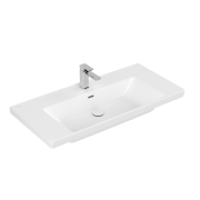 Раковина Villeroy & Boch Subway 3.0 100х47 см TitanCeram CeramicPlus каменный белый 4A70A5RW