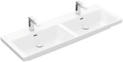 Раковина Villeroy & Boch Subway 3.0 130х47,5 см с переливом TitanCeram альпийский белый 4A71D501