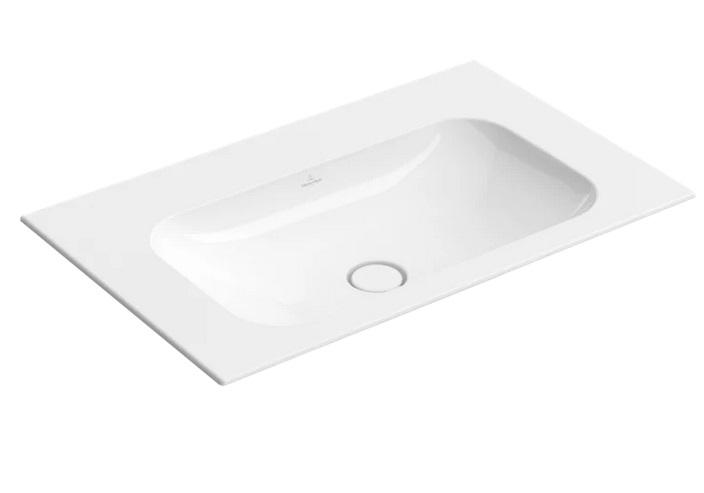 Раковина Villeroy & Boch Finion 80х50 см нешлифованная без перелива TitanCeram CeramicPlus альпийский белый 416483R1