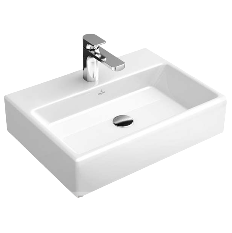 Раковина для ванной Villeroy & Boch Memento 50х42 см санитарная керамика CeramicPlus альпийский белый 51335LR1