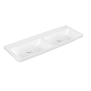 Раковина Villeroy & Boch Subway 3.0 130х47,5 см TitanCeram CeramicPlus каменный белый 4A71D3RW