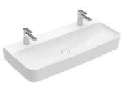 Раковина Villeroy & Boch Finion 100х47 см без перелива TitanCeram CeramicPlus каменный белый 41681LRW