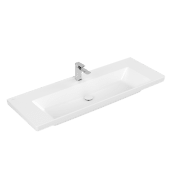 Раковина Villeroy & Boch Subway 3.0 130х47 см TitanCeram CeramicPlus каменный белый 4A70D2RW