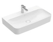 Раковина Villeroy & Boch Finion 80х47 см без перелива TitanCeram CeramicPlus каменный белый 416881RW
