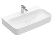 Раковина Villeroy & Boch Finion 80х47 см шлифованная без перелива TitanCeram CeramicPlus альпийский белый 41688LR1