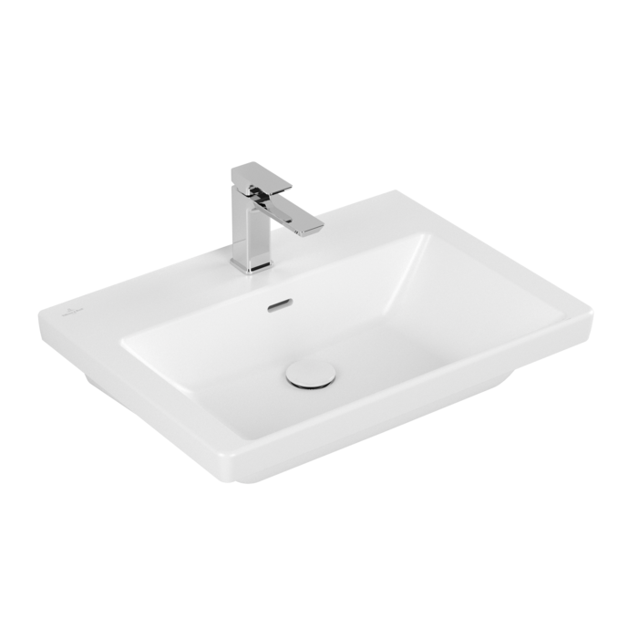 Раковина Villeroy & Boch Subway 3.0 65х47 см TitanCeram CeramicPlus кам'яний білий 4A7065RW