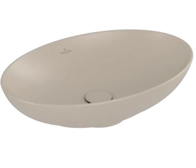 Раковина Villeroy & Boch Loop & Friends 56х38 см без перелива TitanCeram CeramicPlus миндаль 4A4701AM